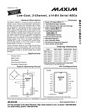 DataSheet MAX110 pdf